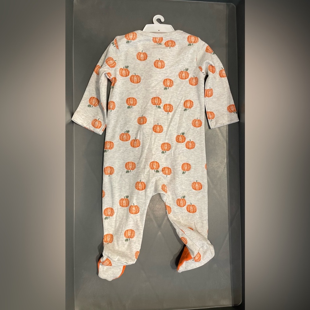 Carters Baby Halloween Unisex one piece 2-way zip size 6 Month NWT - Picture 2 of 3